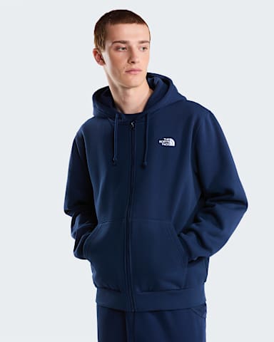 Mens Evolution Simple Dome Regular FullZip Hoodie TNF Summit Navy hero