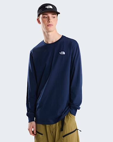 Evolution Simple Dome Regular Tshirt met lange mouwen voor heren TNF Summit Navy HERO