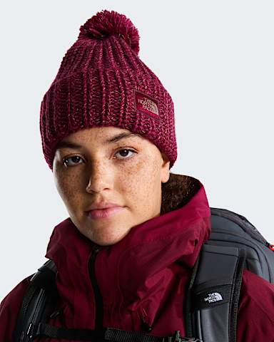 Cosy Chunky Cabin Beanie TNF Burgundy CrushUtility BrownCardinal RedDeep Burgundy ALT1