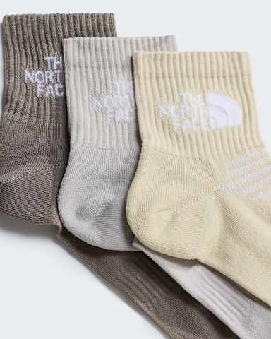 Chaussettes courtes avec amorti Multi Sport TNF Stone SlabDesert StoneCumulus Cloud ALT1