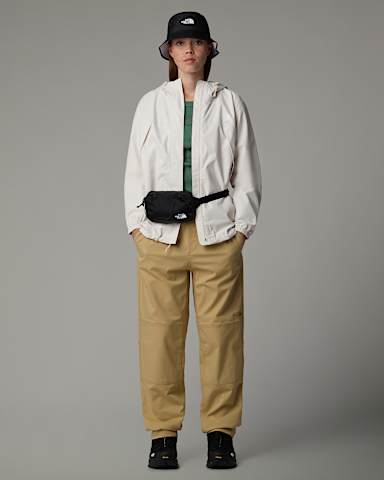 Womens Antora Rain Jacket TNF White Dune ALT1