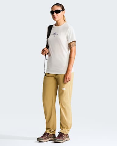 Foundation Graphic TShirt W TNF White Dune alt1