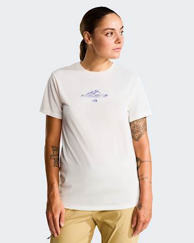 Foundation Graphic TShirt W TNF White Dune hero