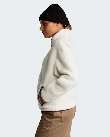 Womens TNF Fleeski 14 Zip Pullover Fleece TNF White Dune ALT2