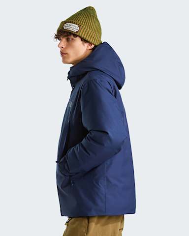 Mens Mountain Range Down Hooded Jacket TNF Summit Navy ALT2