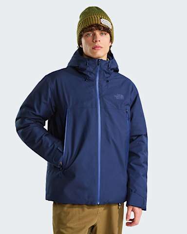 Mens Mountain Range Down Hooded Jacket TNF Summit Navy HERO