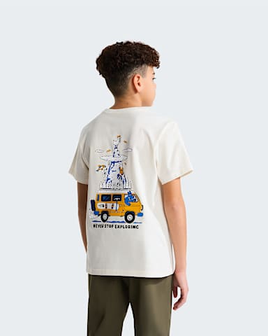 Boys Outdoor Regular Graphic TShirt TNF White Dune HERO