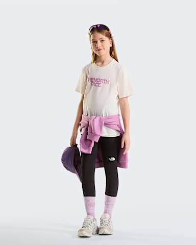 Teens Chalbi Relaxed Graphic TShirt TNF White Dune alt1
