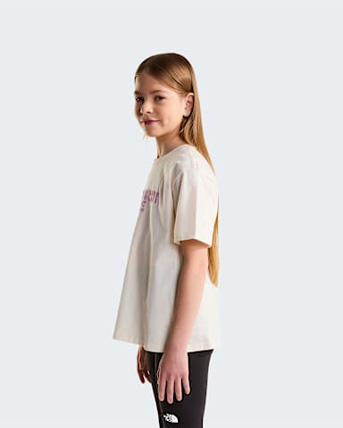 Teens Chalbi Relaxed Graphic TShirt TNF White Dune alt2