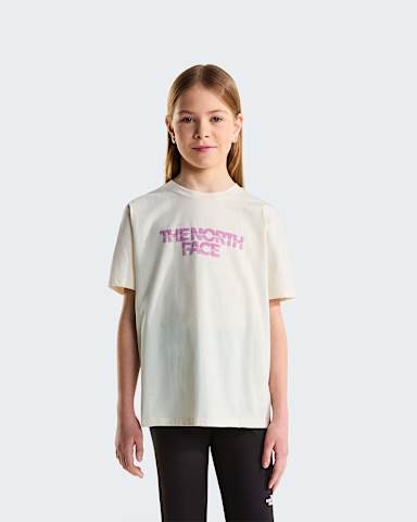 Teens Chalbi Relaxed Graphic TShirt TNF White Dune hero