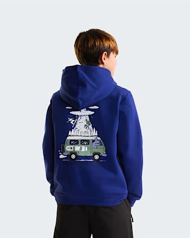 Boys Outdoor Regular Graphic Hoodie TNF Bold Blue HERO
