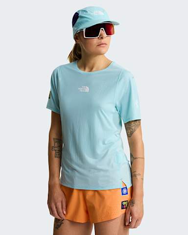 Tshirt Summit High Trail Graphic da donna TNF Canal Blue HERO