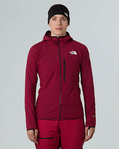 Womens Summit FUTUREFLEECE AMK Hooded Jacket TNF Rhododendron HERO