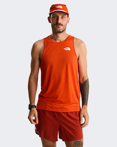 Summit Hightrailrunningtanktop voor heren TNF Lava Red HERO