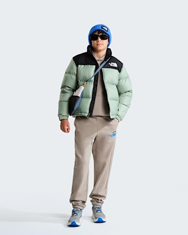 Giacca 1996 Retro Nuptse da ragazzi TNF Slate Moss ALT1