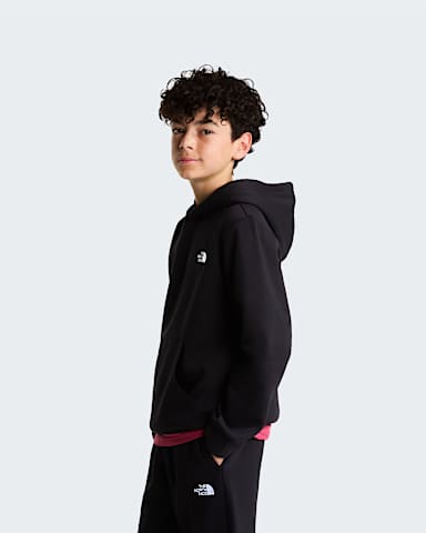Teens Evolution Simple Dome Pullover Hoodie TNF TNF Black ALT2