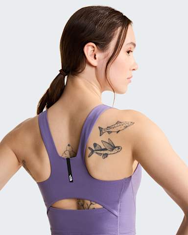 Jaida Longline BH fr Damen TNF Grounded Plum HERO