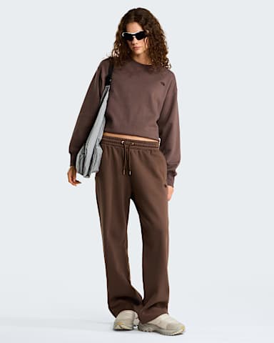 Pantalon de jogging droit dcontract TNF Essential Simple Dome pour femme TNF Smokey Brown ALT1