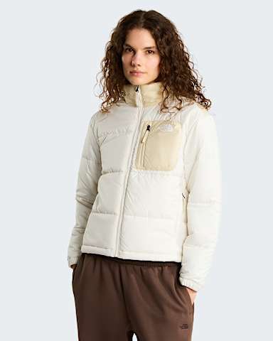 Casaco com isolamento sinttico Nuketo para mulher TNF White DuneDesert Stone HERO