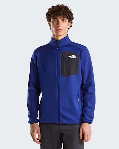 Rozepnac flsov mikina Crest pro pny TNF Bold BlueTNF Black hero