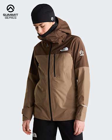 Veste Summit Eastwall GORETEX pour femme TNF GarnetSmokey Brown HERO