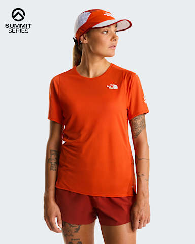 Tshirt Summit High Trail da donna TNF Lava Red HERO