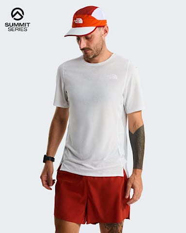 Mens Summit High Trail Run TShirt TNF Pearl Stone HERO