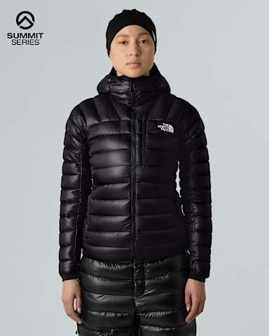 Summit Breithorn Daunenjacke mit Kapuze fr Damen TNF TNF Black HERO