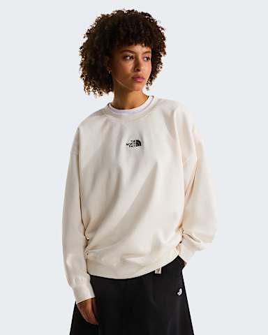Essential Sweatshirt fr Damen TNF White Dune alt4