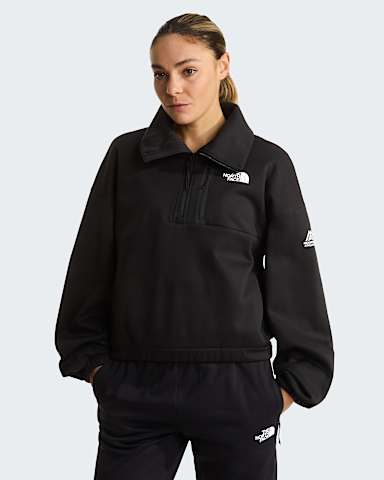Forro polar de cuello alto con cremallera de 14 Mountain Athletics para mujer TNF TNF Black alt4