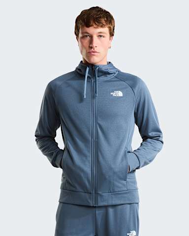 Reaxion 20hoodie met volledige rits voor heren TNF Granite Grey Dark Heather alt4