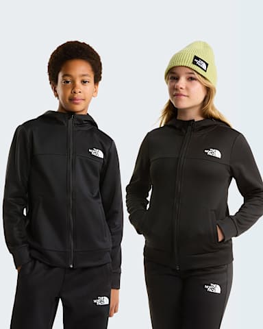Reaxion Kapuzenpulli mit durchgehendem RV fr Jugendliche TNF TNF Black alt4