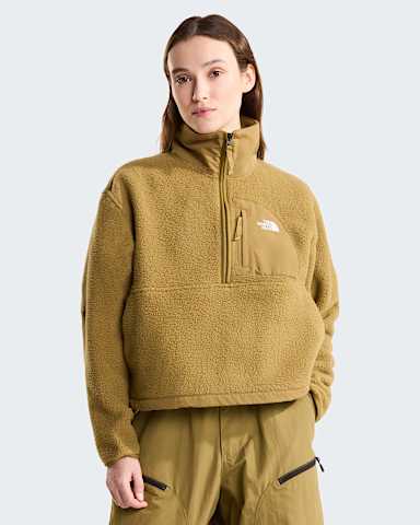 Womens Yumiori OffPeak 12 Zip Fleece Jacket TNF Cedar alt4