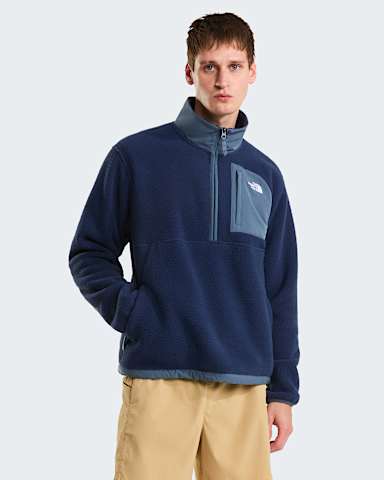 Mens Yumiori OffPeak 12 Zip Fleece Jacket TNF Summit NavyGranite Grey alt4