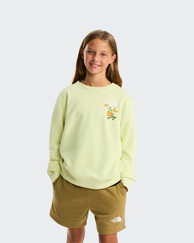 Felpa Flora Relaxed da ragazza TNF Lemon Mist alt4