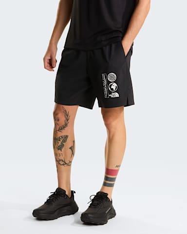 247 7 Short met print voor heren TNF TNF Black alt4