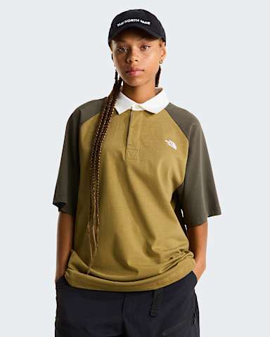 Uniseks Rugbypoloshirt TNF CedarNew Taupe Green alt4