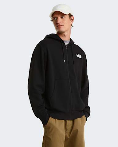 Mens Simple Dome Light Regular Hoodie TNF TNF Black alt4