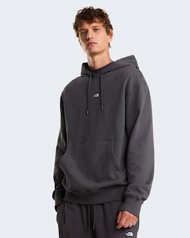 Uniseks Essential Light Relaxed Hoodie TNF Anthracite Grey alt4