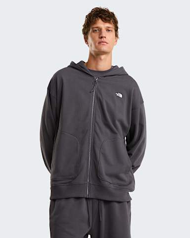 Unisex Essential Oversized Hoodie TNF Anthracite Grey alt4