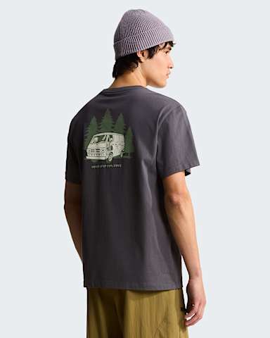 Mens Van Life Relaxed Graphic TShirt TNF Anthracite Grey alt4