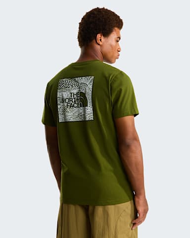 NSE Box normal geschnittenes TShirt fr Herren TNF Woodland Green alt4