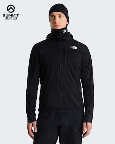 Mens Summit FUTUREFLEECE Overlay Hooded Jacket TNF TNF Black hero