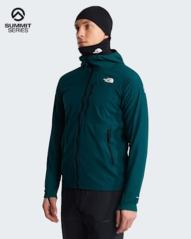 Giacca con cappuccio Summit FUTUREFLEECE Overlay da uomo TNF Pacific Teal hero