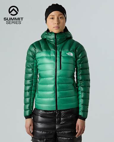 Veste capuche en duvet Summit Breithorn pour femme TNF Nebula GreenEvergreen hero