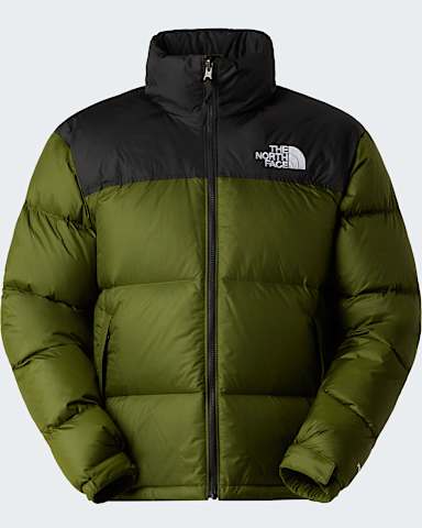 1996 Retro Nuptse Jacke fr Herren TNF Woodland GreenTNF Black hero