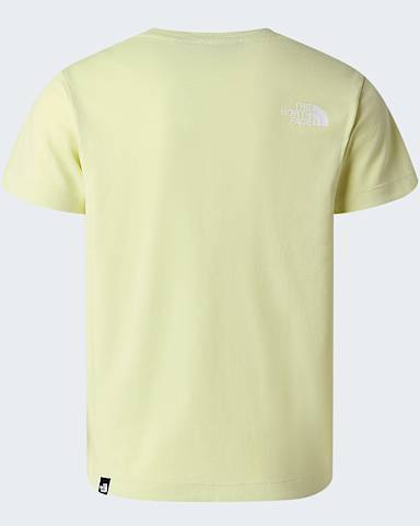 TShirt Simple Dome da ragazzi TNF Lemon Mist alt1
