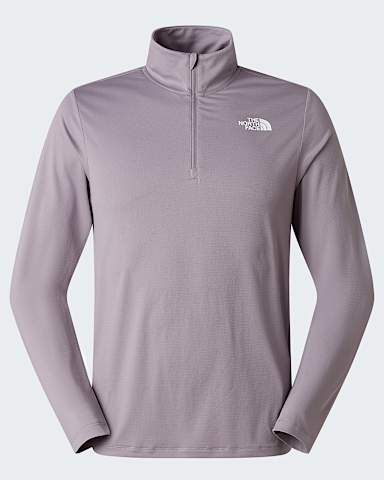 247 Tshirt met lange mouwen en kwartrits voor heren TNF Transcendent Grey hero