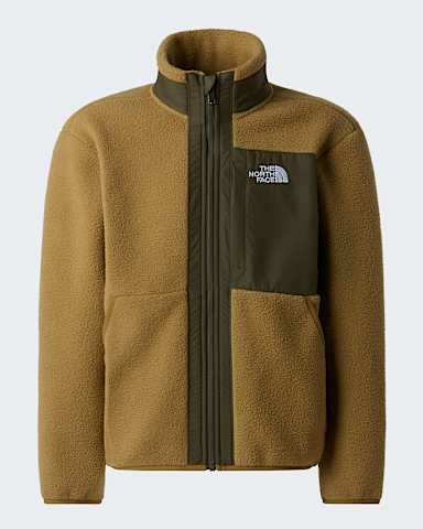 Veste en polaire zippe Yumiori pour garon TNF CedarNew Taupe Green hero
