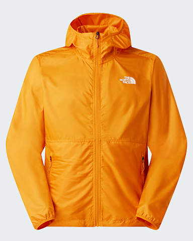 Mens Cyclone Wind Jacket TNF Dust Orange hero